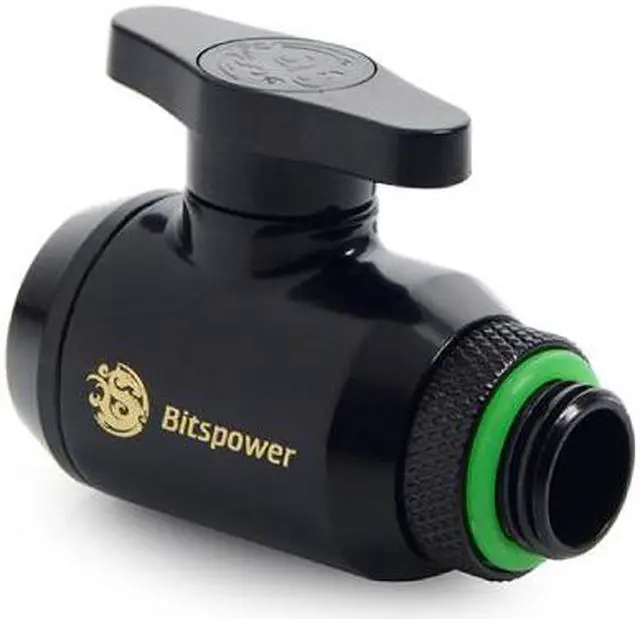 Alt view image 2 of 3 - Bitspower Matt Black Mini Valve Rotary G1/4"& Inner G14"With Black Handle