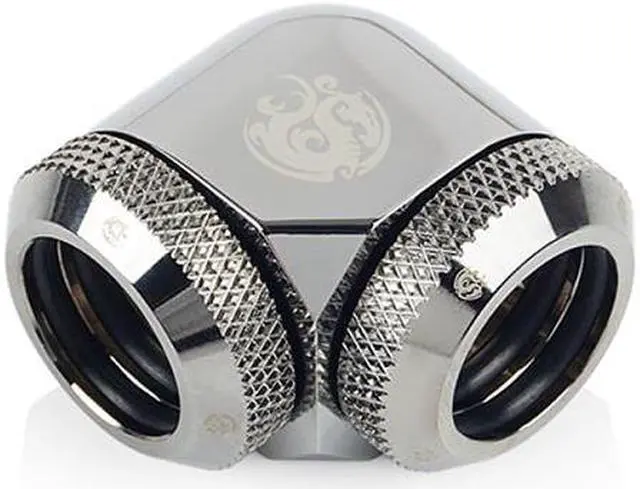 Main image of Bitspower Black Sparkle Enhance 90-Degree Dual Multi-Link Adapter For OD 14MM (2PCS)