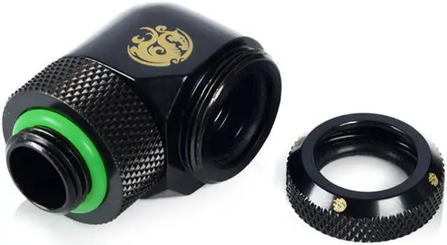Alt view image 2 of 3 - Bitspower Matt Black Enhance Rotary G1/4" 90-Degree Multi-Link Adapter For OD 14MM (2PCS)