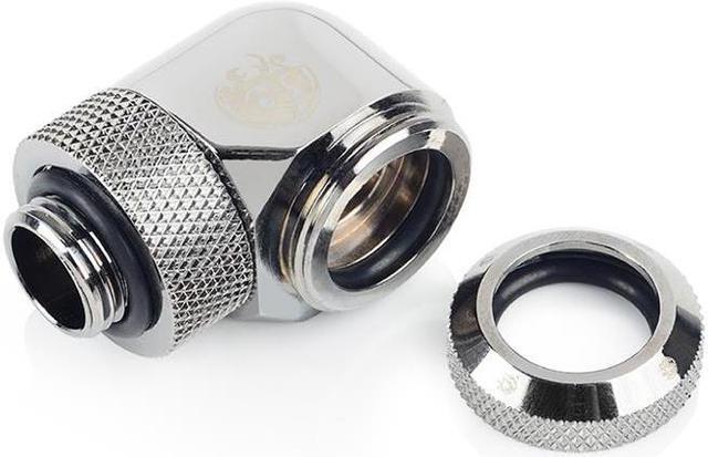 Alt view image 2 of 3 - Bitspower Black Sparkle Enhance Rotary G1/4" 90-Degree Multi-Link Adapter For OD 14MM (2PCS)