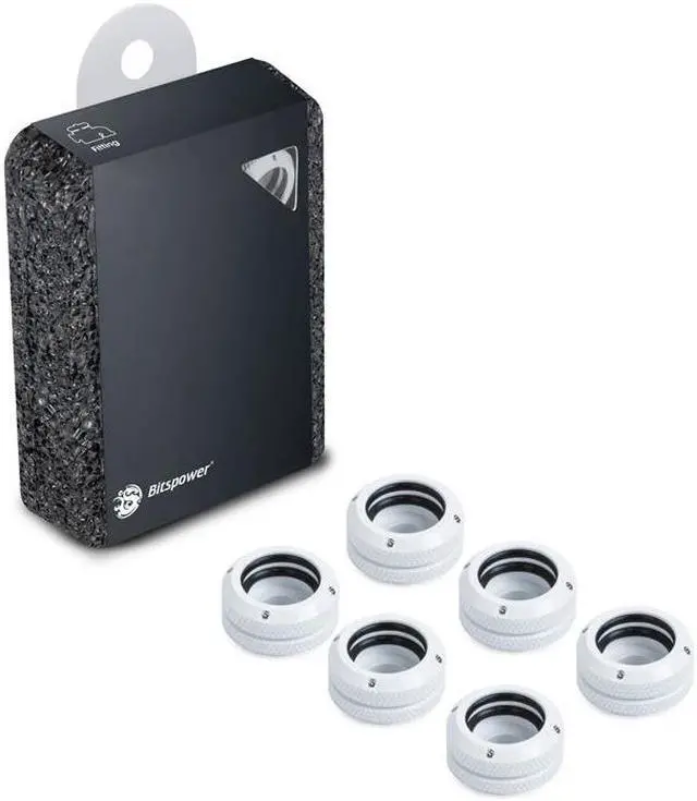 Main image of Bitspower G1/4" Deluxe White Enhance Multi-Link For OD 16MM (6PCS)