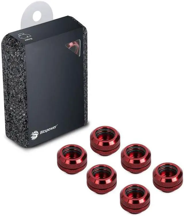 Main image of Bitspower G1/4" Deep Blood Red Enhance Multi-Link For OD 14MM (6PCS)