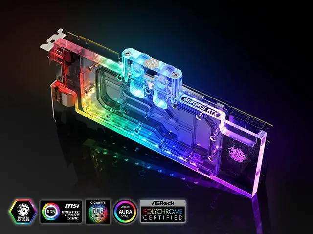 Alt view image 8 of 10 - Bitspower GPU Waterblock for NVIDIA GeForce RTX 2080Ti / 2080 Reference Cards with Accessory Set