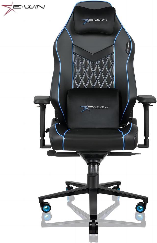 Adjustable Gaming Chair with GAS Lift 4D Armrest and Lumbar Support