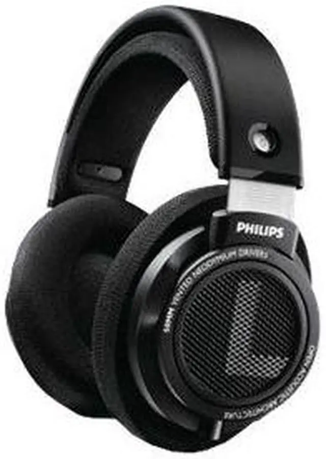 Alt view image 5 of 5 - Philips Audio Philips SHP9500 HiFi Precision Stereo Over-Ear Headphones (Black)