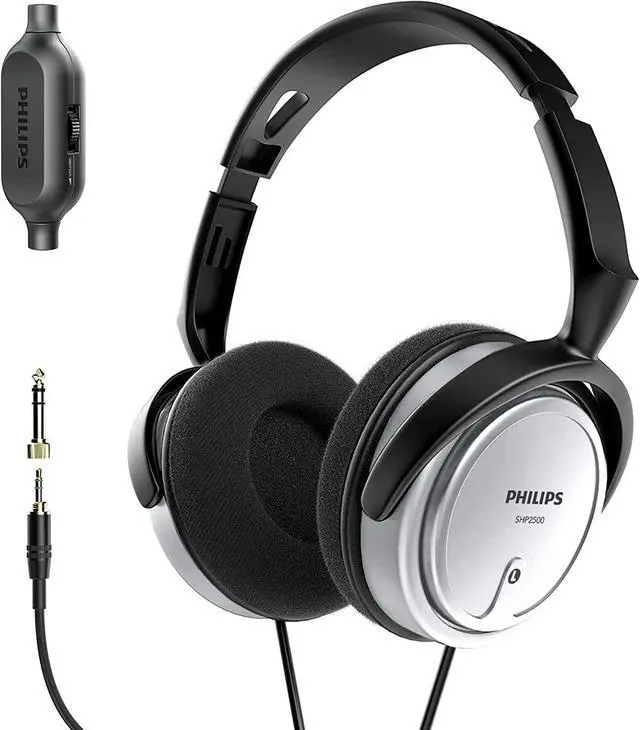 Main image of Philips Wired Studio Headphones, Recording W Adaptor, SHP25