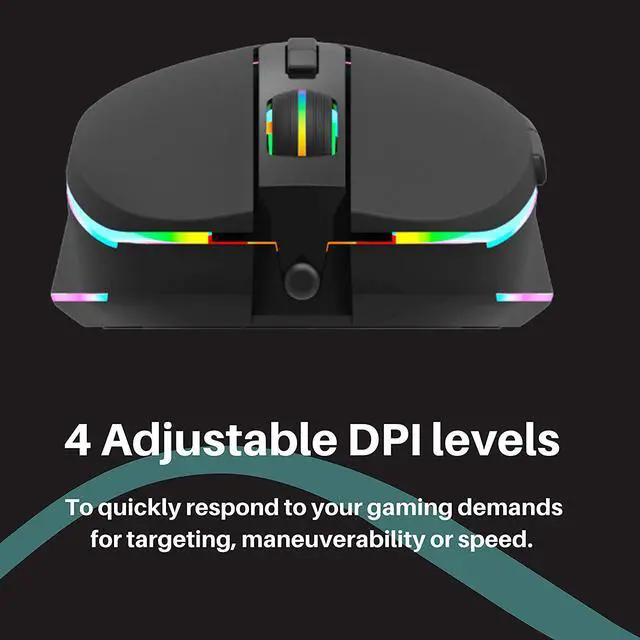 Alt view image 5 of 7 - PHILIPS RGB Wired Gaming Mouse, 7 Programmable Buttons, Adjustable DPI, Comfortable Grip Ergonomic Optical PC Computer precise mouse Gamer Mouse