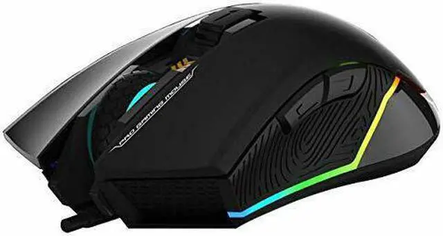 Alt view image 2 of 11 - HP Wired Gaming Mouse LED RGB Backlit Adjustable 6200 DPI 6 Programmable Buttons Ergonomic USB Mice for Gamers