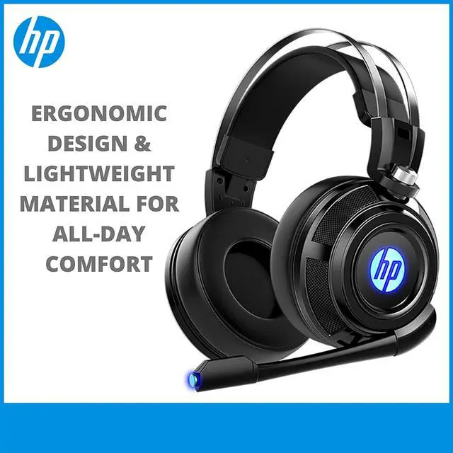Alt view image 2 of 7 - HP Wired Stereo Gaming Headset with mic, for PS4, Xbox One, Nintendo Switch, PC, Mac, Laptop, Over Ear Headphones PS4 Headset Xbox One Headset and LED Light