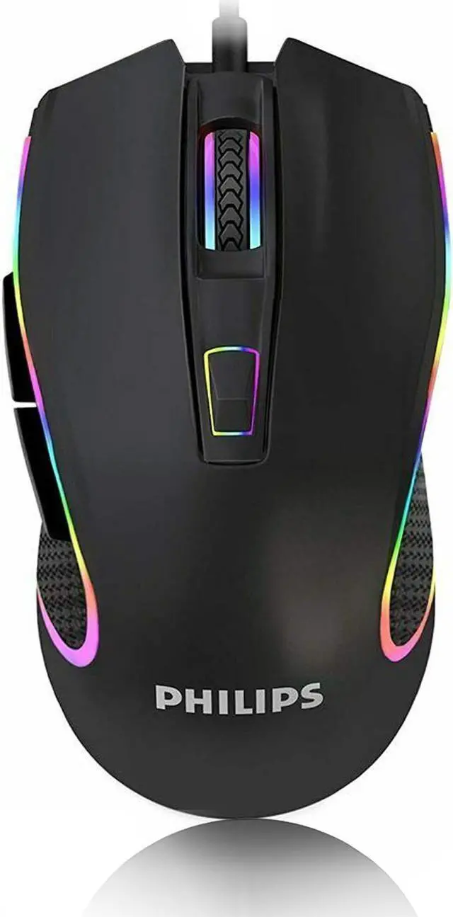 Main image of Philips Wired  Mouse for Gaming RGB Ergonomic Mouse, Programmable Buttons Up to 6400 Adjustable DPI Optical USB PC Computer Mice for Windows PC Gamers Mouse