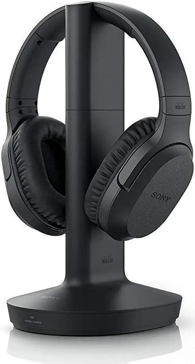 Alt view image 7 of 7 - Sony Wireless Headphones for TV Watching (WHRF400R) with Transmitter Dock (TMRRF400) – 6-ft 3.5mm Stereo + NeeGo RCA Plug Y-Adapter for TV