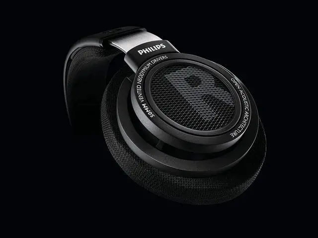 Alt view image 6 of 7 - Philips SHP9500 Wired Over-Ear Stereo HiFi Headphones, Comfort Fit Professional Studio Monitor, Open-Back 50mm Drivers (Black) + NeeGo Attachable Microphone for Gaming