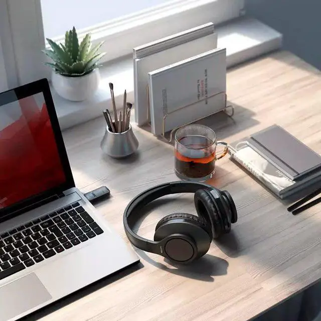 Alt view image 5 of 6 - PHILIPS Wireless Headphones for TV Over Ear, Bluetooth, Low Latency, USB Transmitter, TAH6206BK
