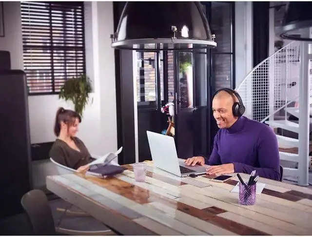 Alt view image 2 of 6 - PHILIPS Wireless Headphones for TV Over Ear, Bluetooth, Low Latency, USB Transmitter, TAH6206BK