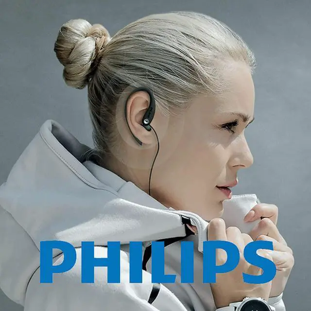 Alt view image 4 of 5 - Philips SHS32WT/37 Flexible Earhook Headphones White