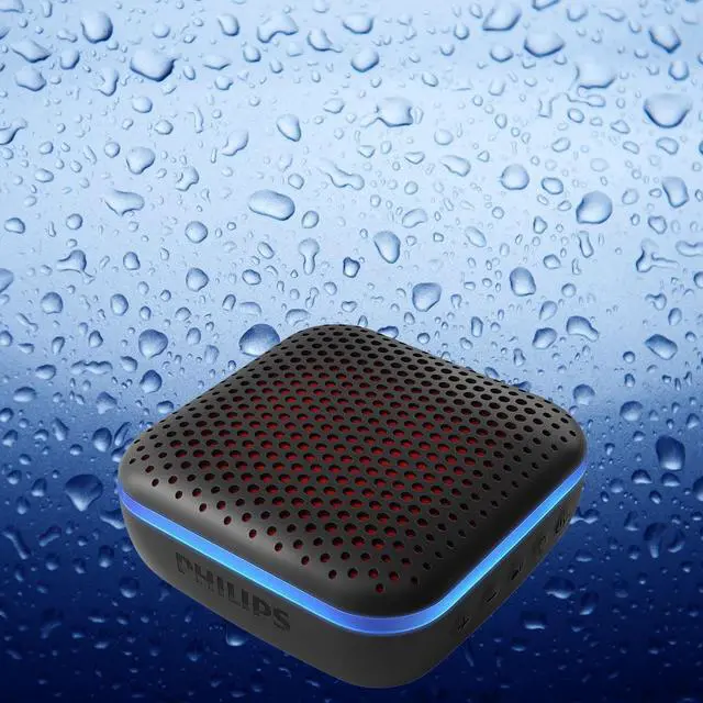 Alt view image 2 of 5 - Philips Small Bluetooth Speakers Portable Wireless, Outdoor Mini Speaker for Traveling Pool Beach Shower, IPX7 Waterproof Speakers Bluetooth Wireless, 10 Hours Play Time