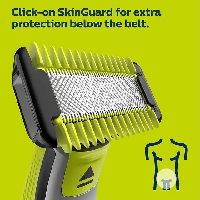 Alt view image 4 of 7 - Philips Norelco OneBlade Face + Body Hybrid Electric Trimmer and Shaver, QP2630/70