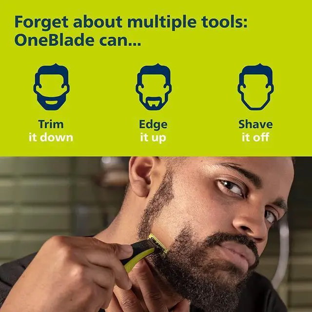 Alt view image 6 of 7 - Philips Norelco OneBlade Face + Body Hybrid Electric Trimmer and Shaver, QP2630/70