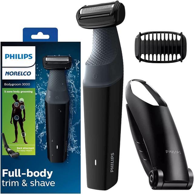 Philips Norelco Body Groomer Series 3000 Body Shaver Showerproof Hair  Trimmer for Men with Back Attachment 