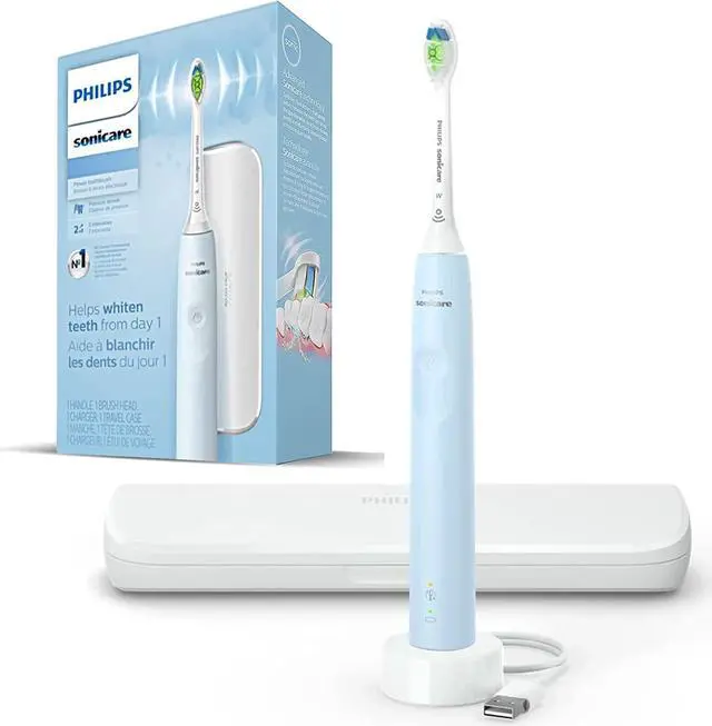 Main image of Philips Sonicare Electric Toothbrush DiamondClean, Rechargeable Electric Tooth Brush with Pressure Sensor, Sonic Electronic Toothbrush, Travel Case, Blue
