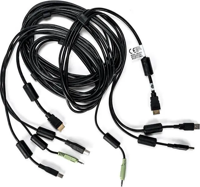 Alt view image 5 of 6 - Vertiv Avocent USB Keyboard and Mouse, HDMI and Audio Cable, 10 ft. for Vertiv Avocent SV and SC Series Switches