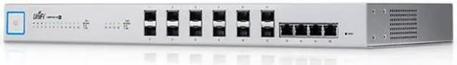 Alt view image 2 of 10 - Ubiquiti 10G 16-Port Managed Aggregation Switch - 4 Ports - Manageable - 2 Layer Supported - - - 1U