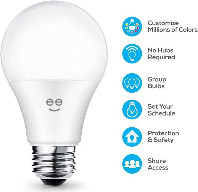 Main image of Geeni PRISMA 450 (45W Equivalent) Multi-Color A19 Smart LED Light Bulb / Amazon Alexa / Google Assistant / Microsoft Cortana Compatible / No Hub Required