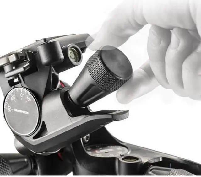 Alt view image 5 of 20 - Manfrotto XPRO Geared Three-Way Pan/Tilt Quick Release Tripod Head
