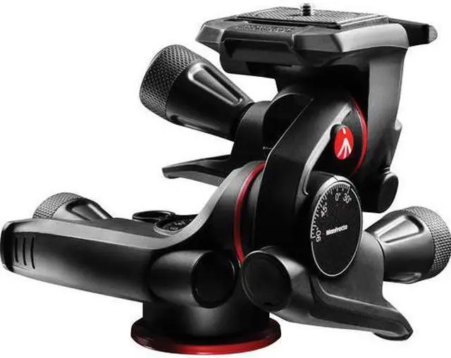 Alt view image 3 of 20 - Manfrotto XPRO Geared Three-Way Pan/Tilt Quick Release Tripod Head