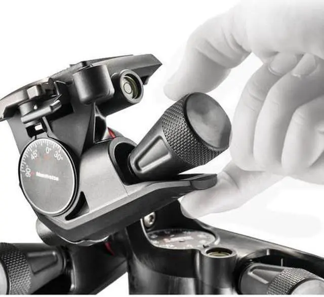 Alt view image 6 of 20 - Manfrotto XPRO Geared Three-Way Pan/Tilt Quick Release Tripod Head
