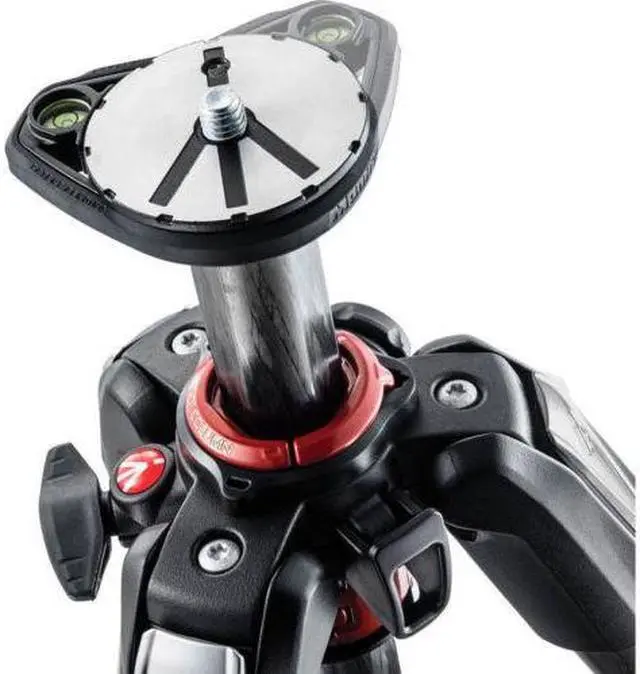 Alt view image 10 of 17 - Manfrotto 055 3-Section Carbon Fiber Tripod with Horizontal Column