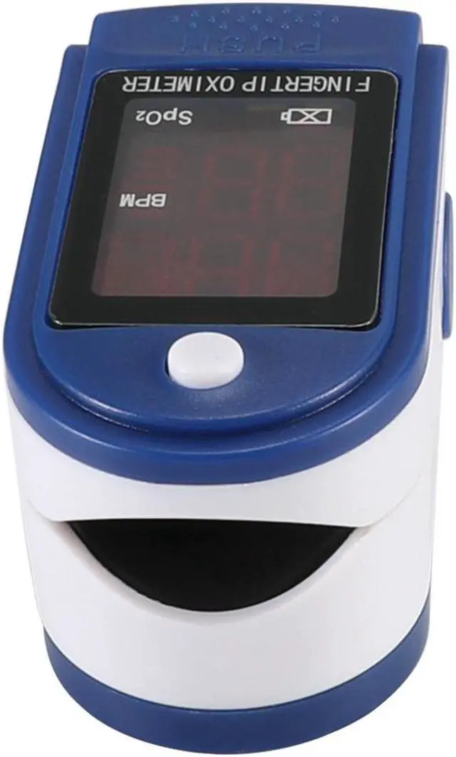 Main image of Portable Finger Pulse Oximeter LED Blood Oxygen Oximetro Heart Rate Monitor Oximetro -Blue