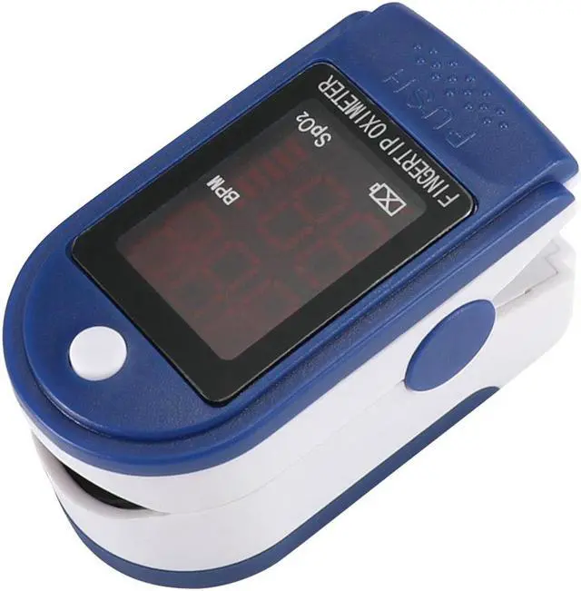 Alt view image 4 of 5 - Portable Finger Pulse Oximeter LED Blood Oxygen Oximetro Heart Rate Monitor Oximetro -Blue
