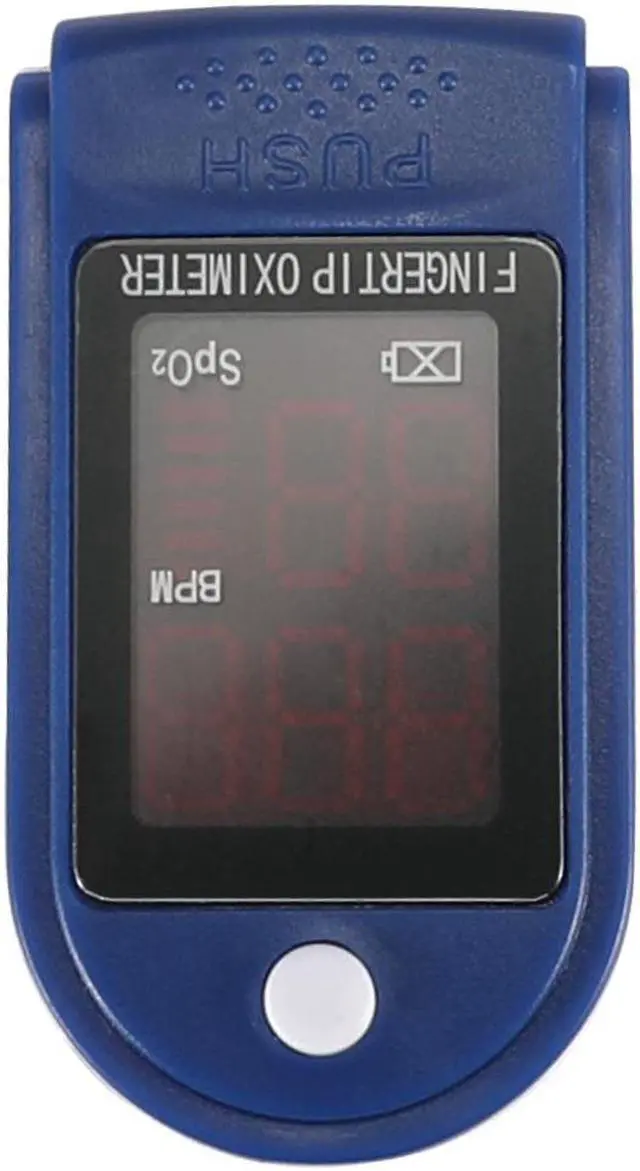 Alt view image 3 of 5 - Portable Finger Pulse Oximeter LED Blood Oxygen Oximetro Heart Rate Monitor Oximetro -Blue