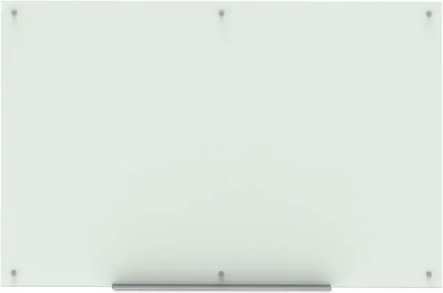 Main image of Luxor 72"W x 48"H Magnetic Wall-Mounted Glass Board for Modern Office, Classroom, Conference Area