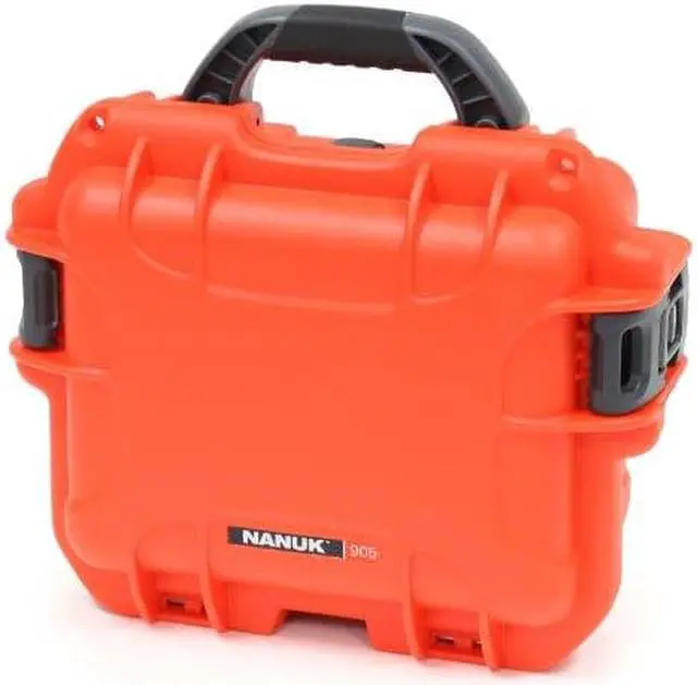 Alt view image 2 of 8 - NANUK CASES 905S-010OR-0A0 Orange Protective Case, 12-1/2"L x 10.1"W x 6"D
