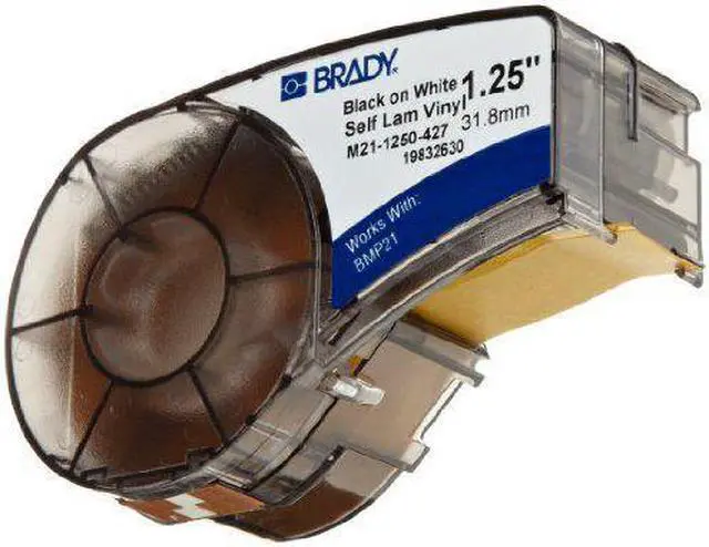 Alt view image 2 of 6 - Brady Label Cartridge for BMP21 Series Printers, White/Translucent
