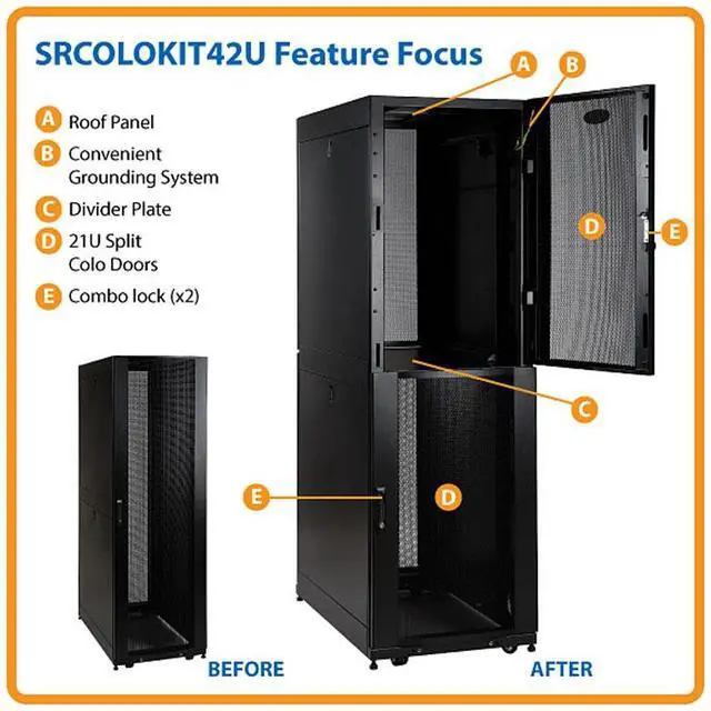 Main image of TRIPP LITE SRCOLOKIT42U Colocation Kit for 42U Rack Enclosures