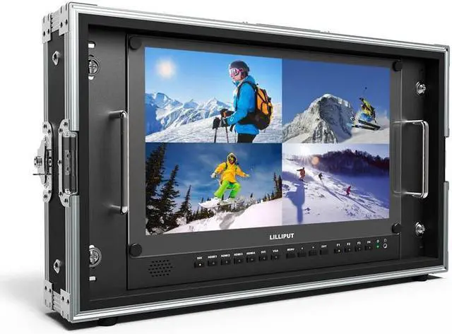 Alt view image 7 of 10 - LILLIPUT BM150-4K 15.6" 4K 3840×2160 Ultra-HD resolution, 1000:1 Contrast Ratio, 25ms Response Time with Carry-on Metal case 3G-SDI, HDMI, VGA, AV input by VIVITEQ