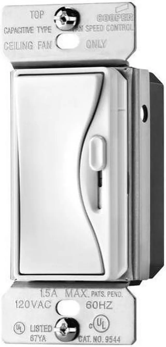 Alt view image 2 of 2 - Cooper Wiring Devices Alpine White Aspire Slide Dimmer SP3Way 8A 277V 95687AW