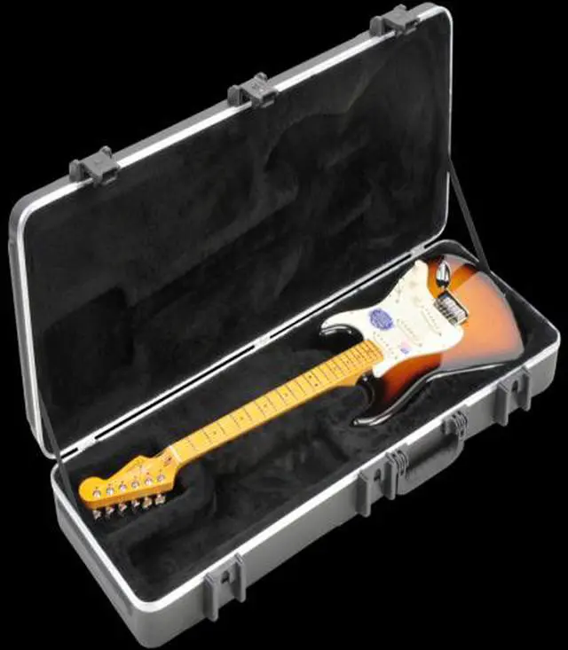 Alt view image 6 of 13 - SKB Rectangular Hardshell Case for Stratocaster and Telecaster Shaped Guitars