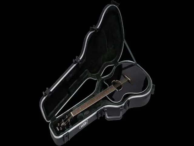 Main image of SKB SKB-30 Deluxe Thin-Line Acoustic-Electric and Classical Guitar Case Black