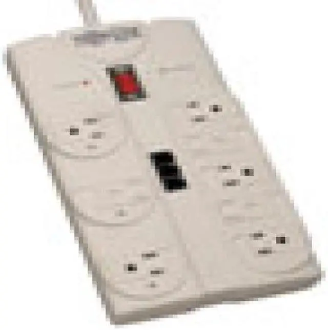 Alt view image 5 of 14 - TRIPP LITE TLP808TELTAA 8 ft. 9 Outlets 2160 joules Protect It! Surge Suppressor - TAA Compliant