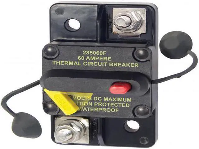 Alt view image 2 of 8 - Blue Sea 7184 60 Amp Circuit Breaker Surface Mt 285 Series