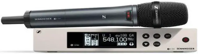 Alt view image 3 of 4 - Sennheiser ew 100 G4 Handheld Wireless System with e 865 Capsule Band A1