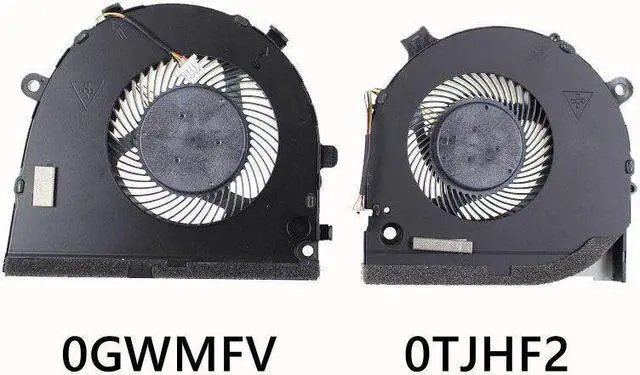 Alt view image 4 of 5 - One pair New 4 pin Laptop CPU GPU cooling Fan for Dell G3 3579 G3-3579 3779 G5 5587 G5-5587  fan cooler FKB7 OJWMFV  DC28000KVF0 DFS551205ML0T TP  FKB6 OTJHF2 DC28000KUF0 DFS481105F20T EP