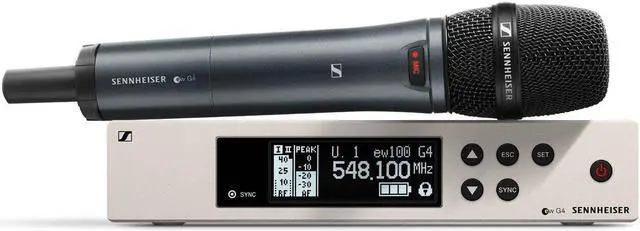 Alt view image 4 of 4 - Sennheiser ew 100 G4 Handheld Wireless System with e 865 Capsule Band A1