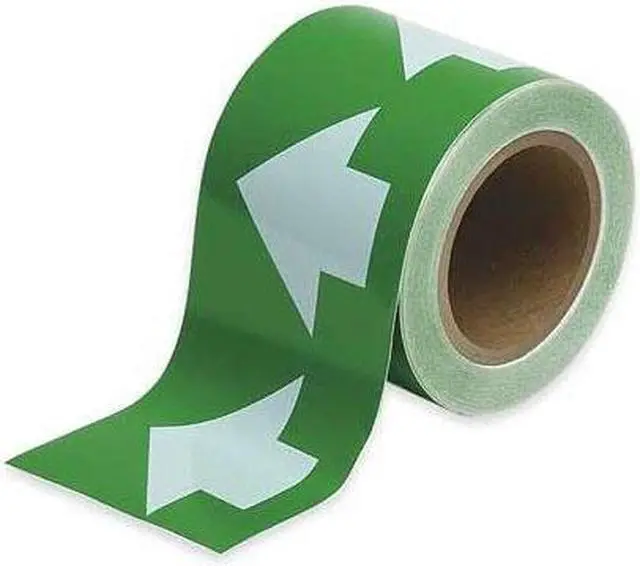 Alt view image 3 of 4 - BRADY 91290 Arrow Tape,White/Green,4 In. W