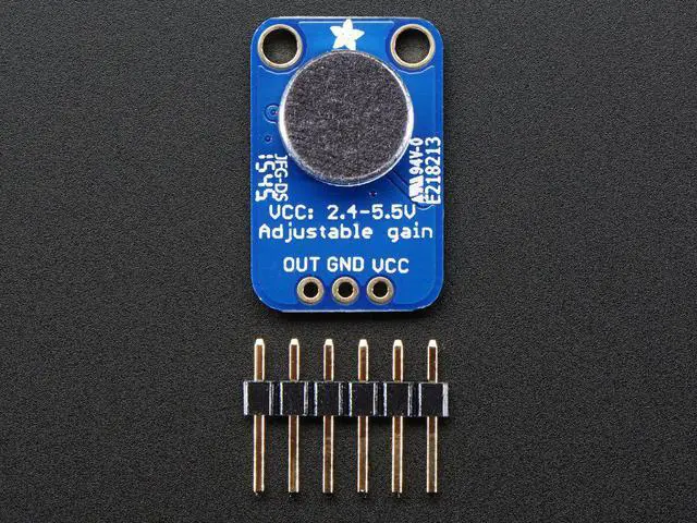 Main image of Adafruit Electret Microphone Amplifier - MAX4466 with Adjustable Gain [ADA1063]