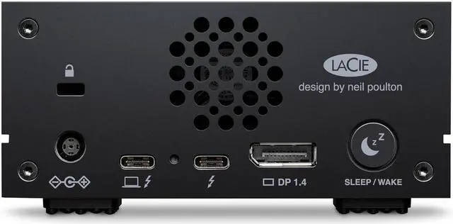 Alt view image 3 of 11 - LaCie 1 big Dock 20TB DisplayPort 1.4 External Hard Drive STHS20000800 Black